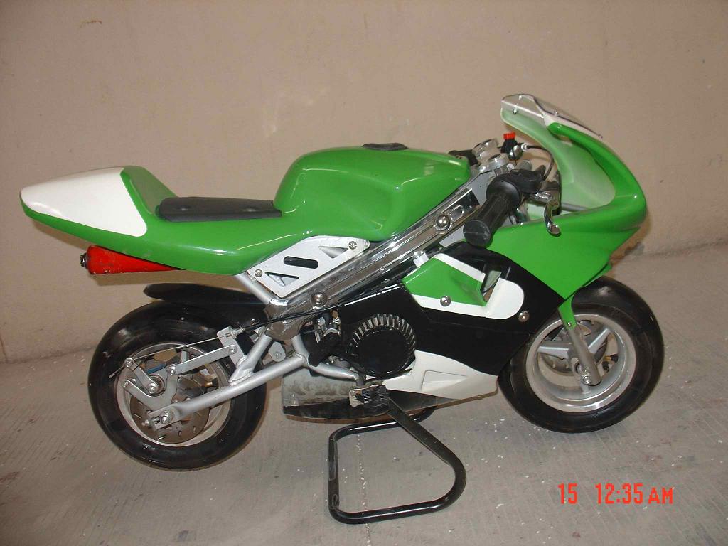 mini moto LLA2 green - minimoto - mini motos - minimotos