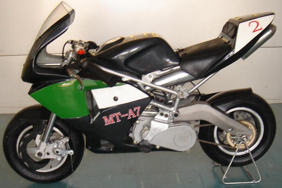 mini moto LLA7 green - minimoto - mini motos - minimotos