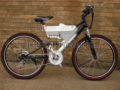 Electric Bikes - Wrangler Electric Bike Black / Silver - Electric Bikes