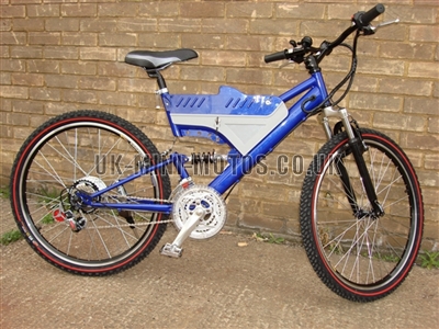 Electric Bikes - Wrangler Electric Bike Blue - Electric Bikes