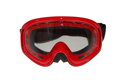 Kids Helmet Goggles Red - Childrens Helmet Goggles Red - Kids Motorcycle Goggles Red - Kids Motorbike Goggles - Kids Motorcross Helmet Goggles Red