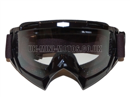 Helmet Goggles Black - Adult Helmet Goggles Black - Motorcycle Goggles Black - Motorbike Goggles - Motorcross Helmet Goggles Black