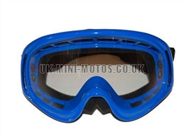 Kids Helmet Goggles Blue - Childrens Helmet Goggles Blue - Kids Motorcycle Goggles Blue - Kids Motorbike Goggles - Kids Motorcross Helmet Goggles Blue