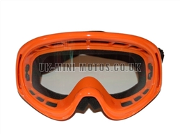Kids Helmet Goggles Orange - Childrens Helmet Goggles Orange - Kids Motorcycle Goggles Orange - Kids Motorbike Goggles - Kids Motorcross Helmet Goggles Orange