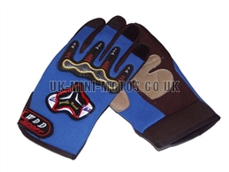 Blue Motorbike Gloves - Adult and Kids Motorbike Gloves - Motorcross Gloves - Motorcycle Gloves - Blue Trials Gloves