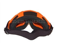 Helmet Goggles Orange - Adult Helmet Goggles Orange - Motorcycle Goggles Orange - Motorbike Goggles - Motorcross Helmet Goggles Orange