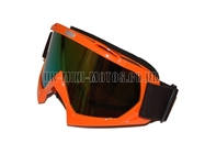 Helmet Goggles Orange - Adult Helmet Goggles Orange - Motorcycle Goggles Orange - Motorbike Goggles - Motorcross Helmet Goggles Orange