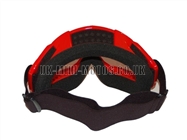 Helmet Goggles Red - Adult Helmet Goggles Red - Motorcycle Goggles Red - Motorbike Goggles - Motorcross Helmet Goggles Red