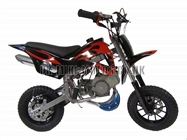 Mini Dirt Bike - Mini Dirt Bike DB02 Black Red Flames - Mini dirt bike