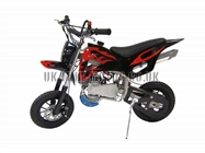 Mini Dirt Bike - Mini Dirt Bike DB02 Black Red Flames - Mini dirt bike