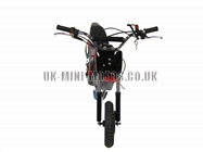 Mini Dirt Bike - Mini Dirt Bike DB02 Black Red Flames - Mini dirt bike