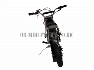 Mini Dirt Bike - Mini Dirt Bike DB02 Black Red Flames - Mini dirt bike