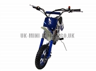 Mini Dirt Bike - Mini Dirt Bike DB02 blue white Flames - Mini dirt bike