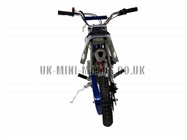 Mini Dirt Bike - Mini Dirt Bike DB02 blue white Flames - Mini dirt bike