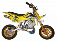Mini Dirt Bike - Mini Dirt Bike DB02 yellow blue Flames - Mini dirt bike