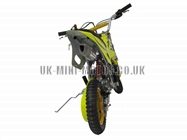 Mini Dirt Bike - Mini Dirt Bike DB02 yellow blue Flames - Mini dirt bike