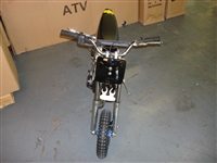 Midi Moto - Midi Dirt Bike - black / white flames Midimoto