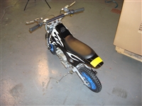 Midi Moto - Midi Dirt Bike - black / white flames Midimoto