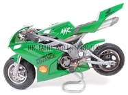 Water Cooled Mini Motos - Minimoto - Pocket Bikes - Green Water Cooled Mini Moto