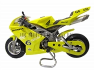 Water Cooled Mini Motos - Minimoto - Pocket Bikes - Yellow Water Cooled Mini Moto