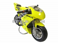Water Cooled Mini Motos - Minimoto - Pocket Bikes - Yellow Water Cooled Mini Moto