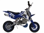 Mini Dirt Bike - Mini Dirt Bike DB02 blue white Flames - Mini dirt bike