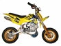 Mini Dirt Bike - Mini Dirt Bike DB02 yellow blue Flames - Mini dirt bike