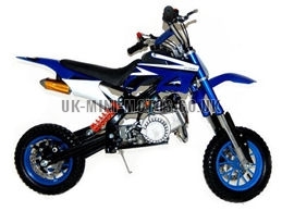 Mini Dirt Bike - DB02-C Blue Mini dirtbike - Mini Dirt Bikes  - Pocket Bikes - Minimotos - Mini Moto