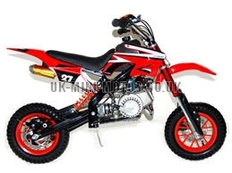 Mini Dirt Bike - DB02-C Red Mini dirtbike - Mini Dirt Bikes  - Pocket Bikes - Minimotos - Mini Moto